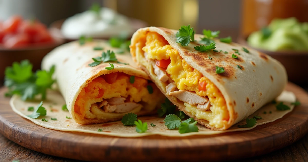 Chicken Egg Burrito