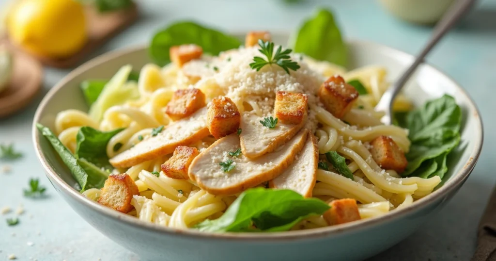 Chicken Caesar Pasta Salad