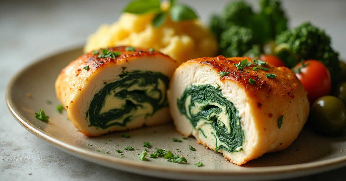 spinach stuffed chicken breast