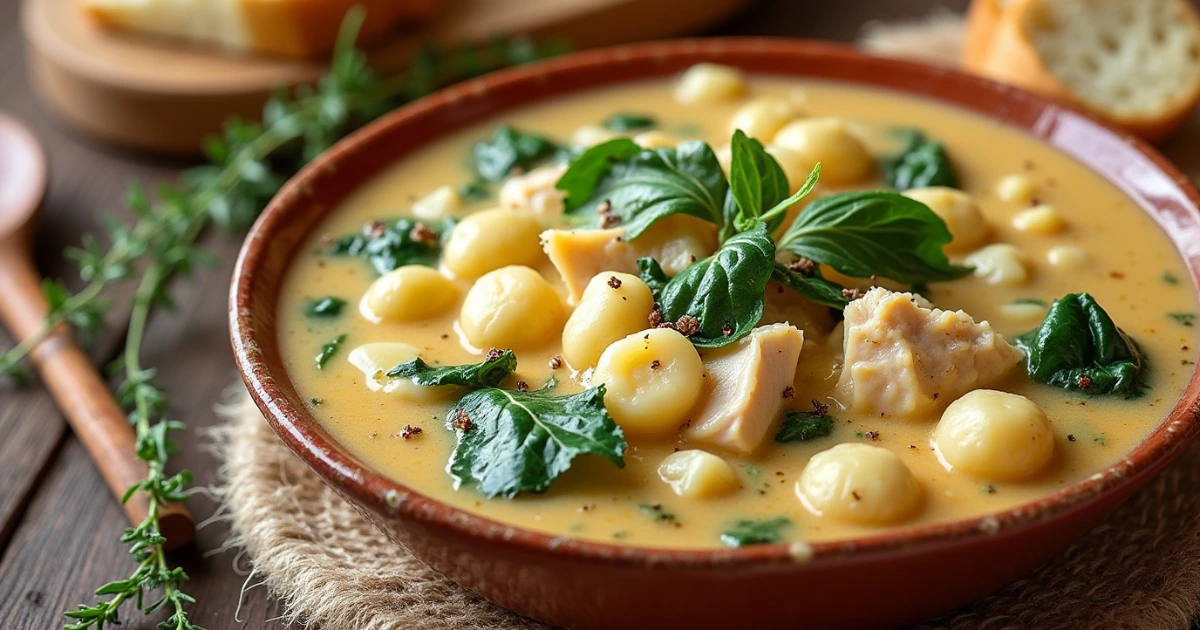 chicken gnocchi soup recipe