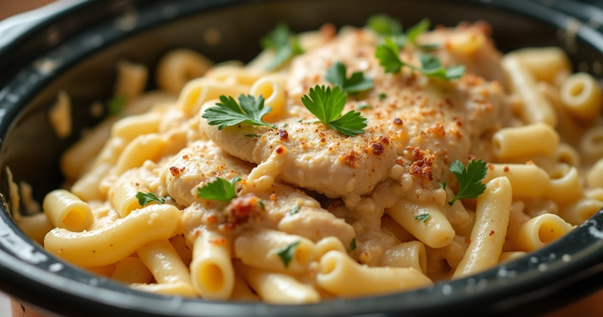 crock pot chicken alfredo