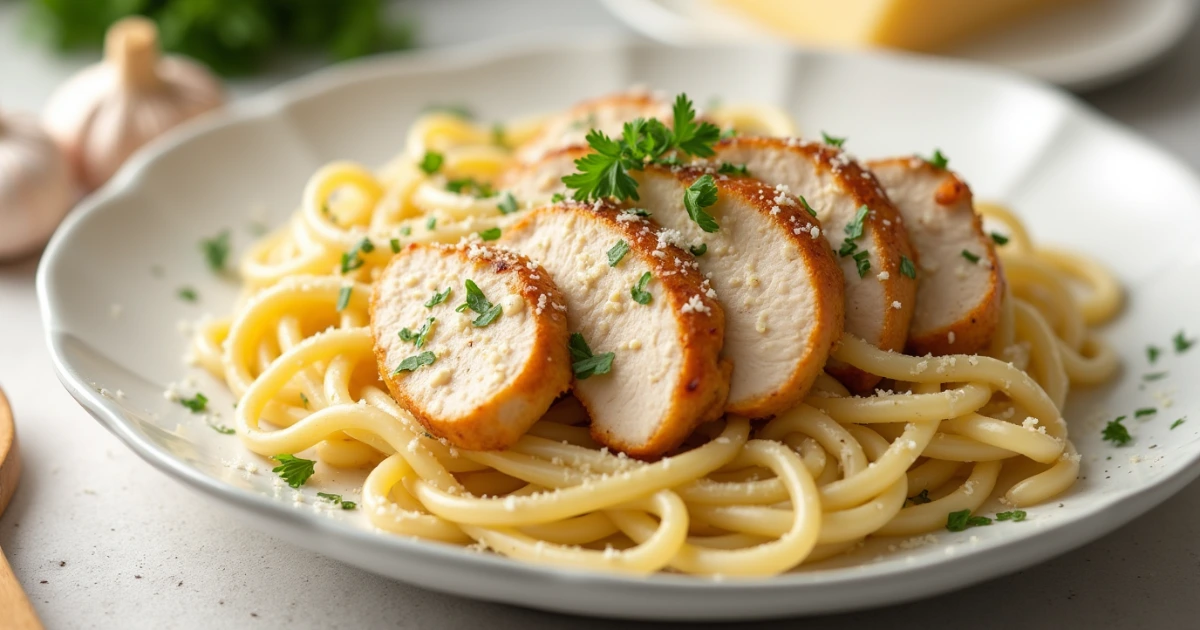 Garlic Parmesan Chicken Pasta